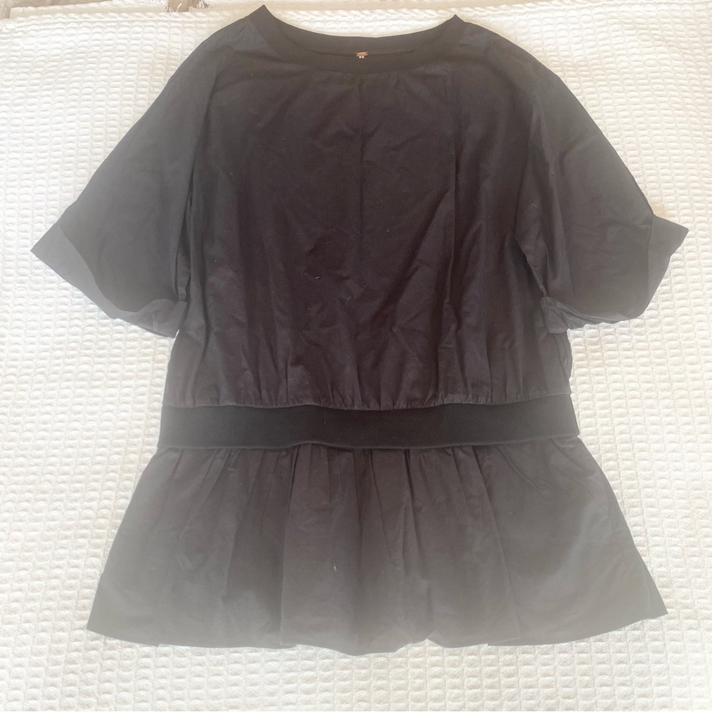 Free people black tunic top size Small